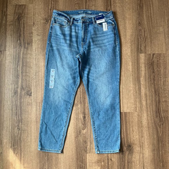 NEW Old Navy High-Waisted OG Straight Ankle Jeans Sz 14 - Picture 4 of 13